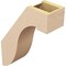 Ekena Millwork 5-inch W x 14-inch D x 18-inch H Del Monte Rough Cedar Woodgrain TimberThane Knee Brace, Primed BRCUR05X14X18DELRCPR - alternate 2